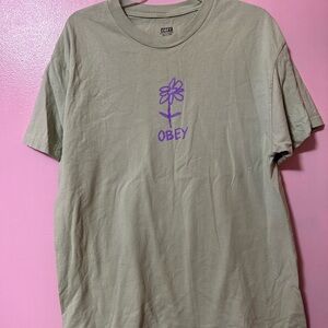 Light Green Obey Shirt